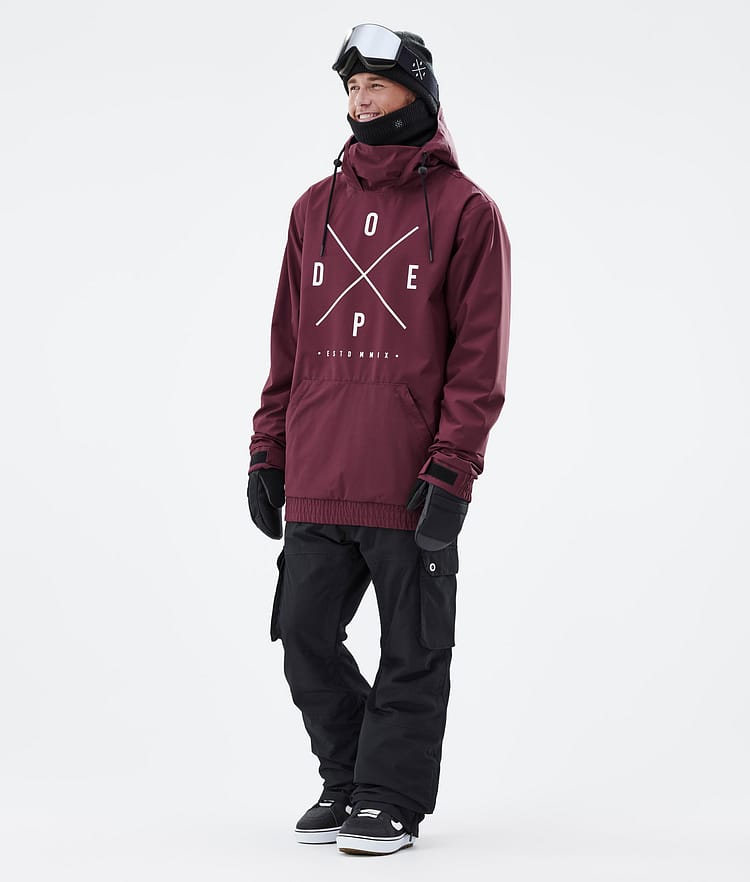 Migoo Kurtka Snowboardowa Mężczyźni 2X-Up Burgundy