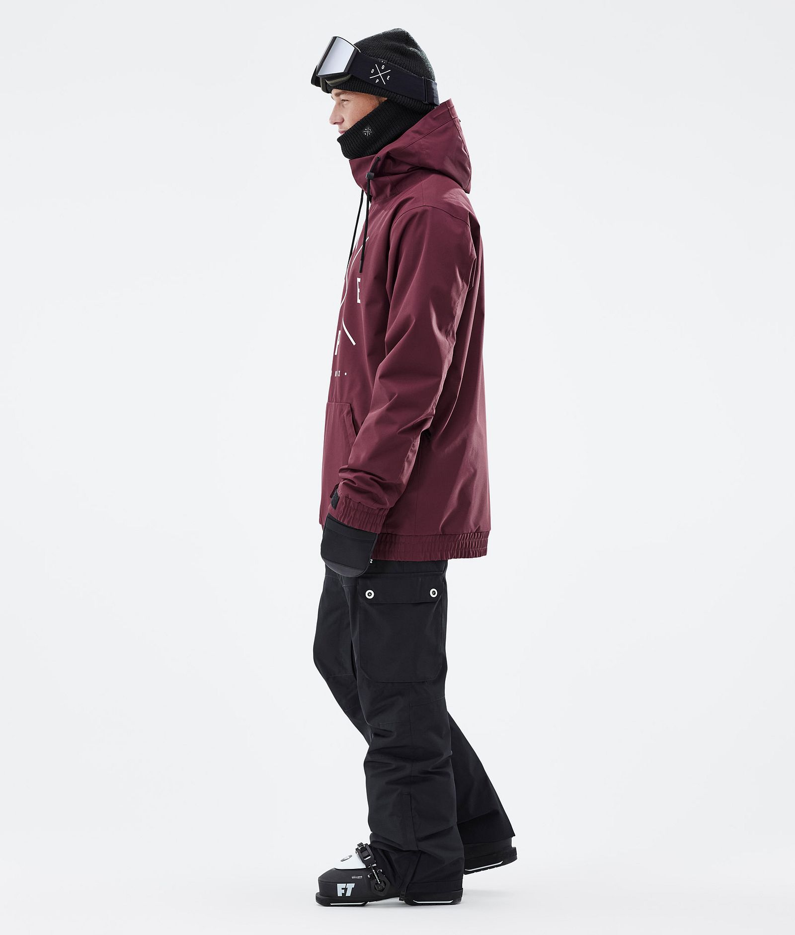 Migoo Lyžařská Bunda Pánské 2X-Up Burgundy, Obrázek 4 z 8