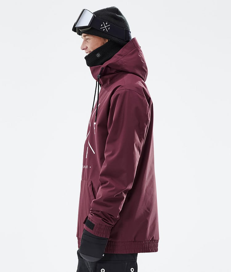 Migoo Kurtka Snowboardowa Mężczyźni 2X-Up Burgundy