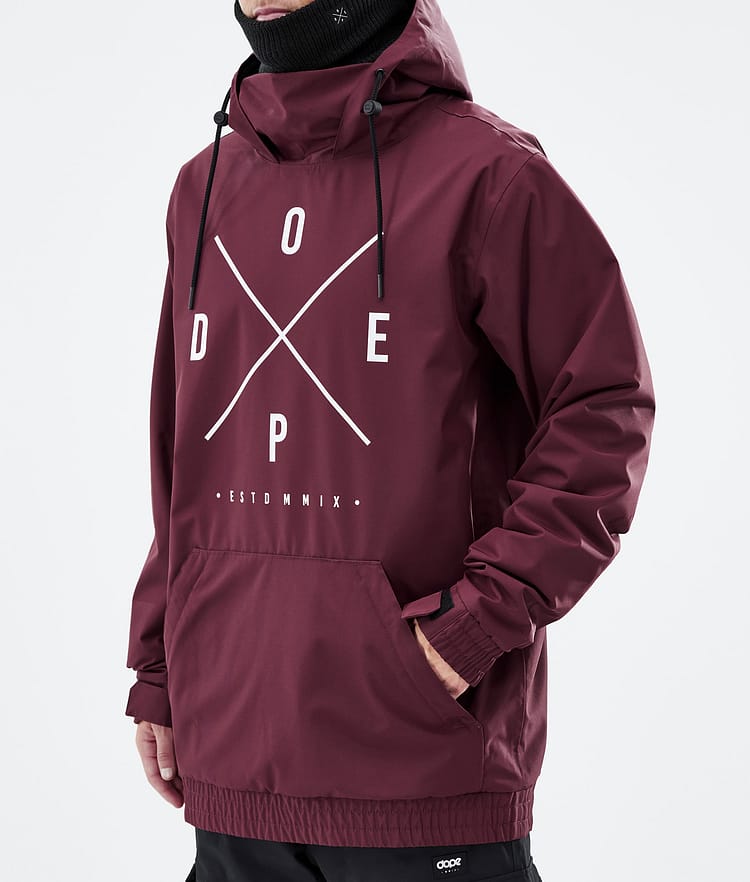 Migoo Kurtka Snowboardowa Mężczyźni 2X-Up Burgundy