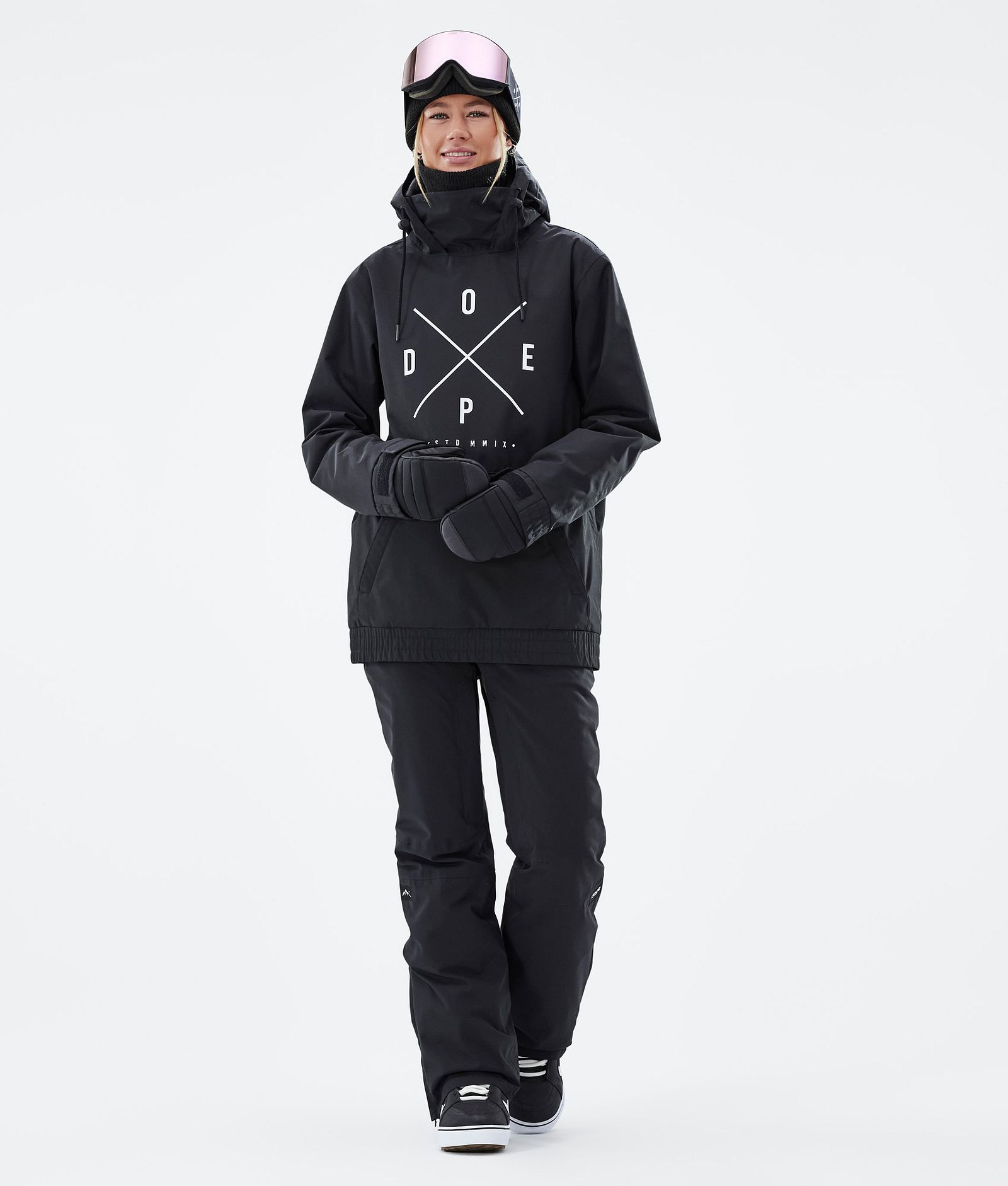 Migoo W Snowboardjacke Damen 2X-Up Black