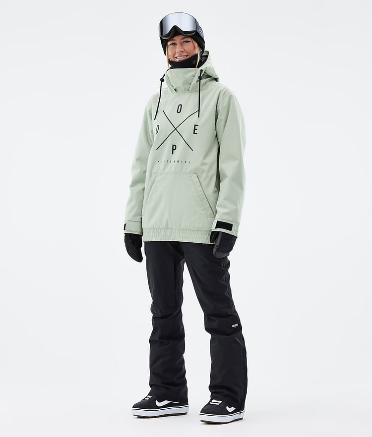 Migoo W Snowboard jas Dames 2X-Up Soft Green, Afbeelding 3 van 8