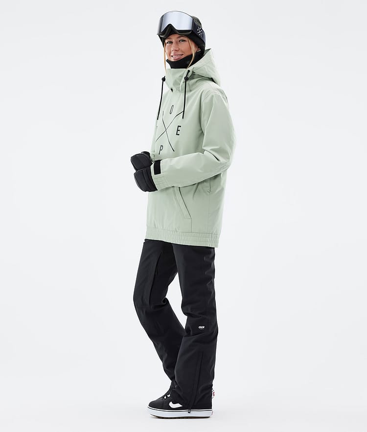 Migoo W Snowboard jas Dames 2X-Up Soft Green, Afbeelding 4 van 8