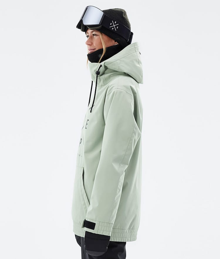 Migoo W Snowboard jas Dames 2X-Up Soft Green, Afbeelding 6 van 8
