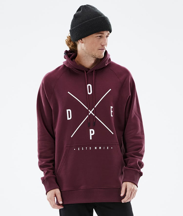 Common 2022 Hoodie Herre 2X-Up Burgundy