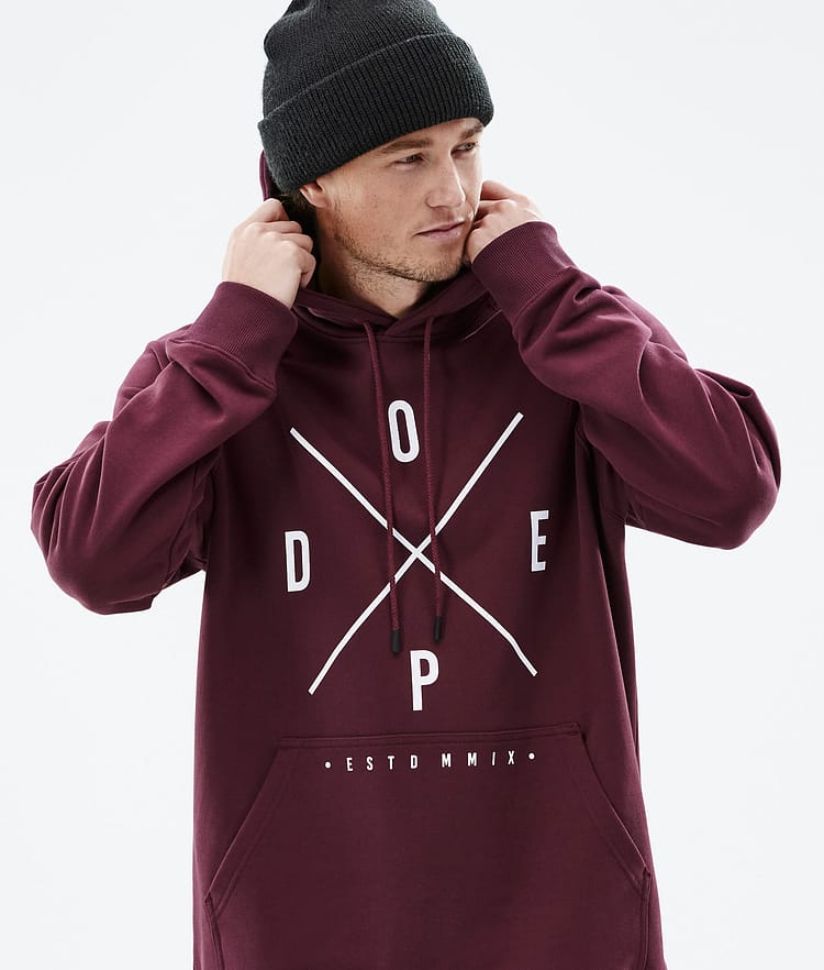 Common 2022 Hoodie Herren 2X-Up Burgundy