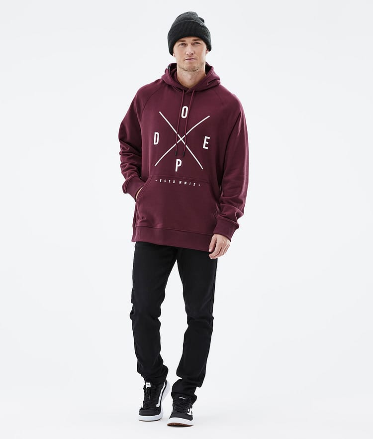 Common 2022 Hoodie Herren 2X-Up Burgundy