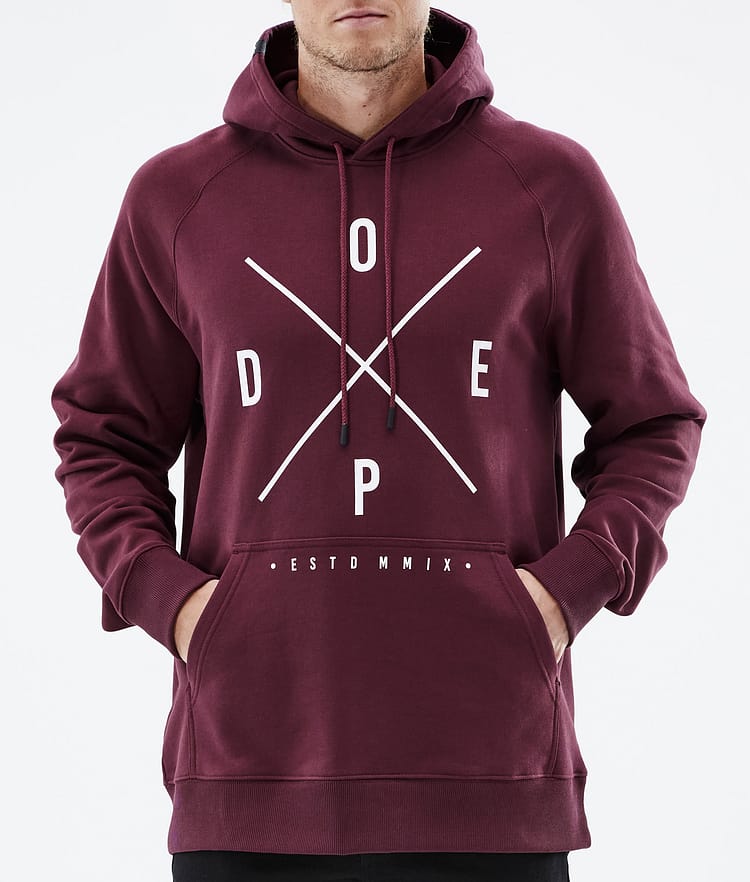 Common 2022 Sweat à capuche Homme 2X-Up Burgundy