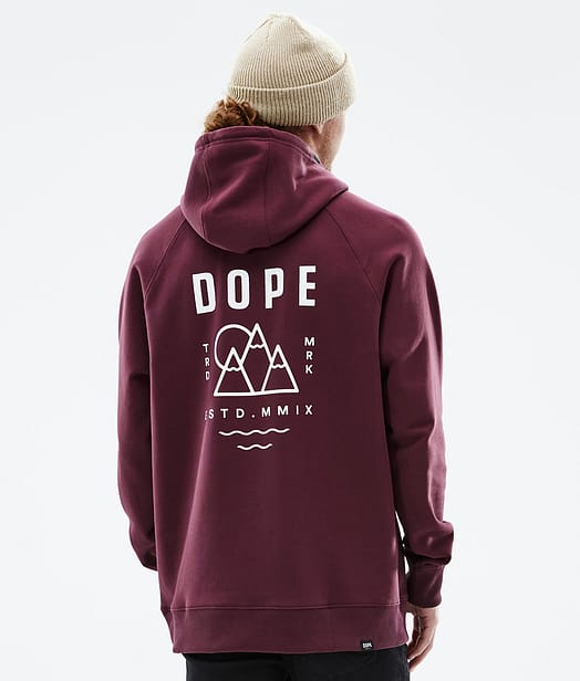 Common 2022 Hoodie Heren Burgundy