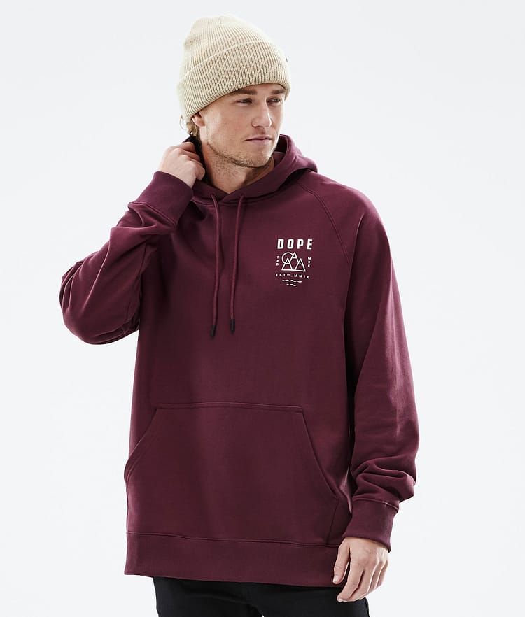 Common 2022 Sweat à capuche Homme Summit Burgundy