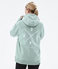 Common W 2022 Bluzy z Kapturem Kobiety 2X-Up Faded Green, Zdjęcie 1 z 6