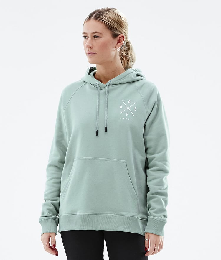 Common W 2022 Sweat à capuche Femme 2X-Up Faded Green