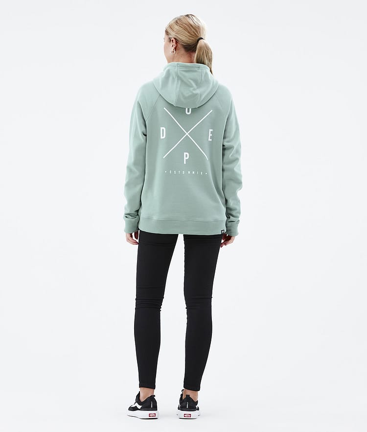 Common W 2022 Sweat à capuche Femme 2X-Up Faded Green, Image 4 sur 6