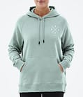 Common W 2022 Bluzy z Kapturem Kobiety 2X-Up Faded Green, Zdjęcie 6 z 6