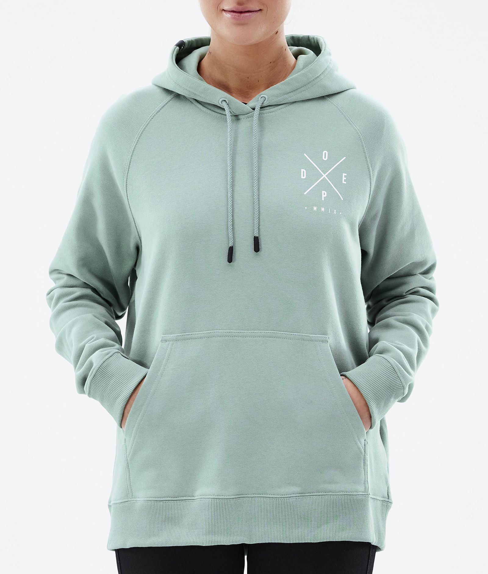 Common W 2022 Bluzy z Kapturem Kobiety 2X-Up Faded Green, Zdjęcie 6 z 6