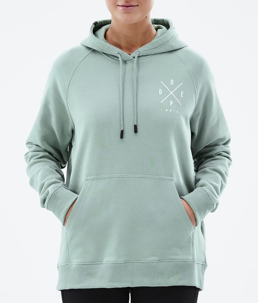 Common W 2022 Hoodie Women 2X-Up Faded Green