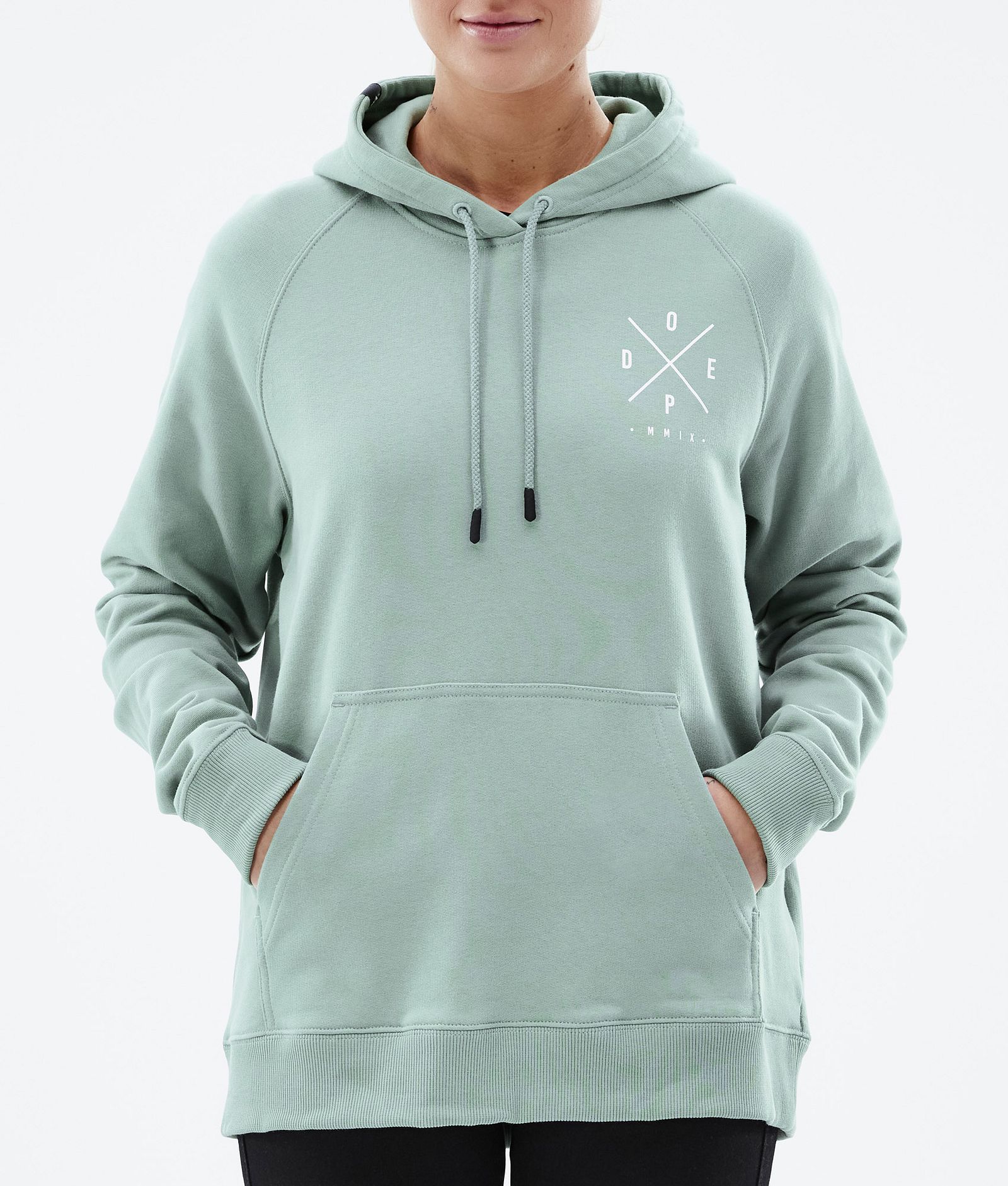 Common W 2022 Hoodie Dames 2X-Up Faded Green