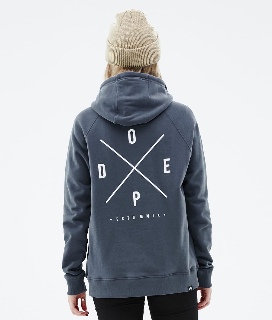Common W 2022 Hoodie Dame 2X-Up Metal Blue
