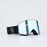 Dope Sight Ski Goggles Black W/Black Blue Mirror