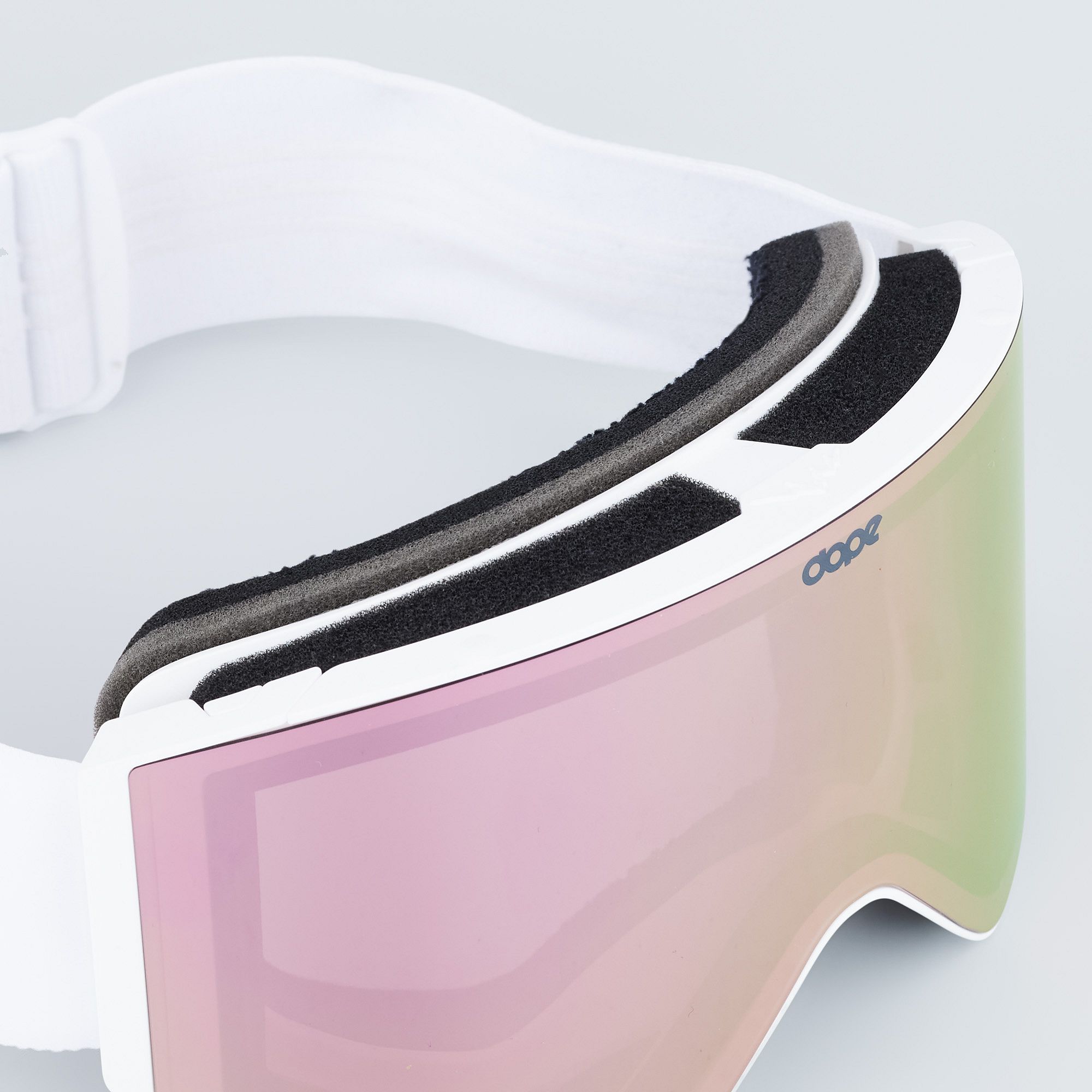 Dope Sight 2023 Ski Goggles Men White W/White Champagne Mirror