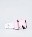 Sight Ski Goggles Men White W/White Pink Mirror