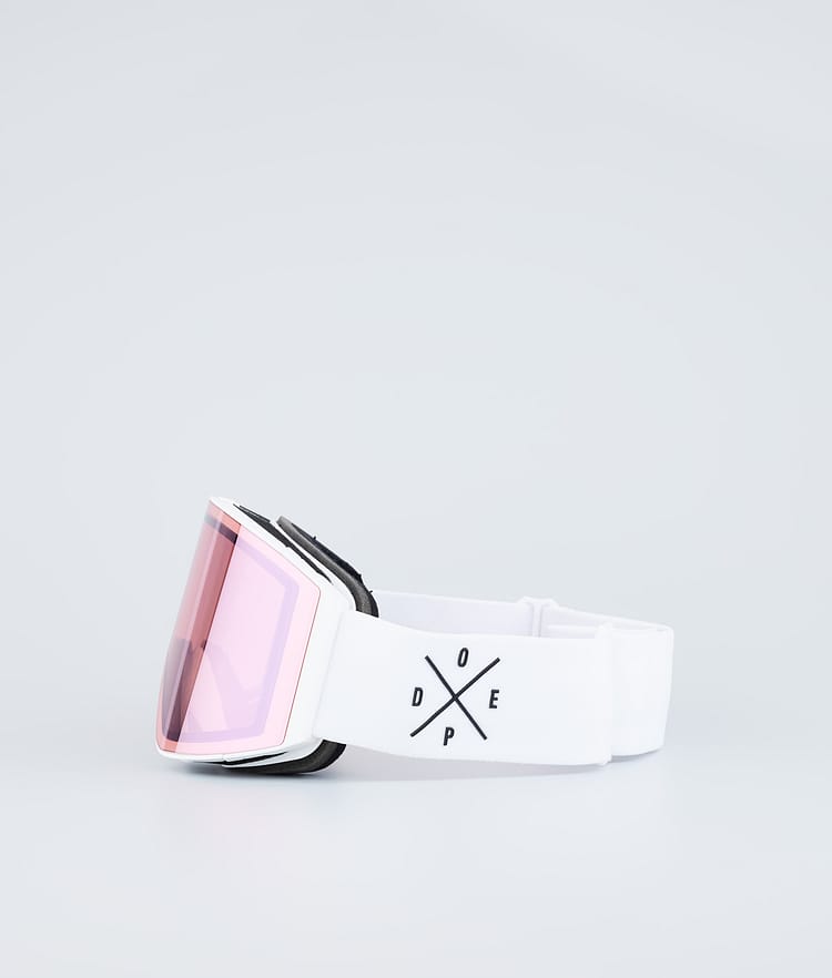 Sight Brýle na Lyže White W/White Pink Mirror