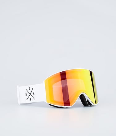 Sight Gafas de esquí White W/White Red Mirror