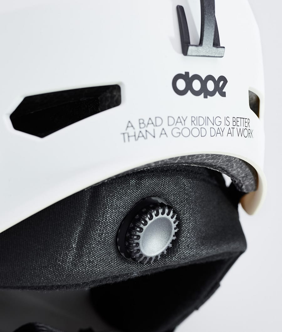 Dope Macon 2.0 Dope Classic Ski Helmet Matte White w/ Black Liner