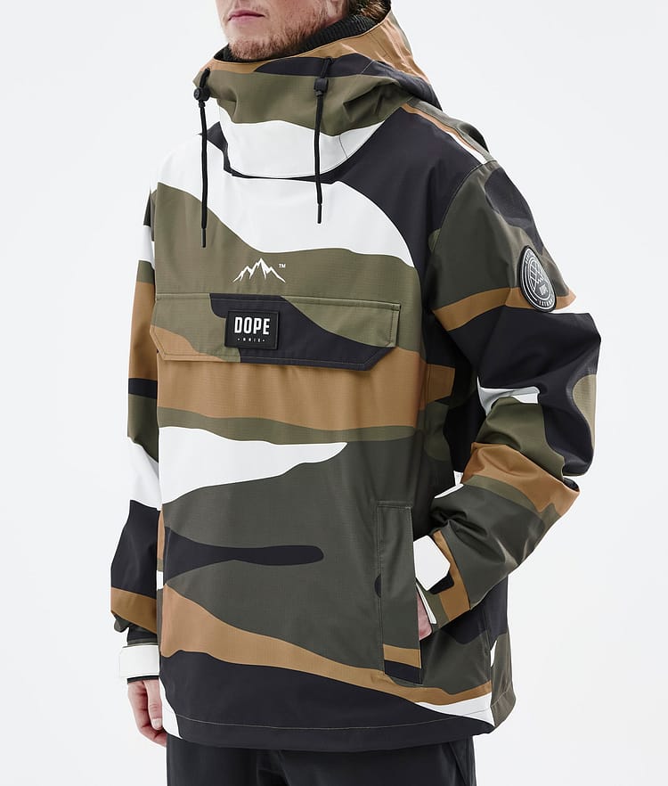 Blizzard 2022 Giacca Snowboard Uomo Shards Gold Olive, Immagine 8 di 9