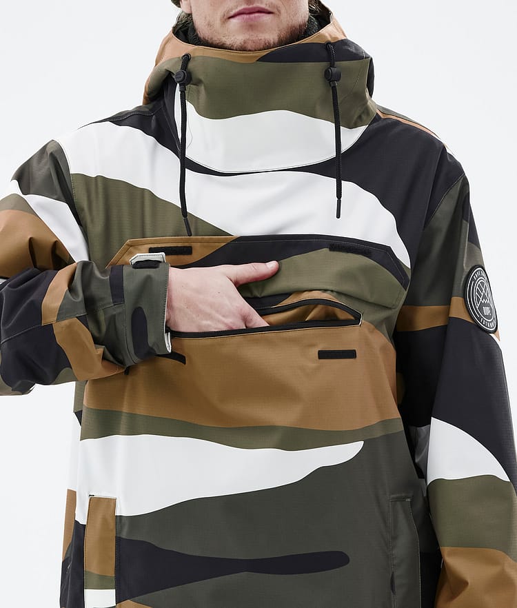 Blizzard 2022 Giacca Snowboard Uomo Shards Gold Olive, Immagine 9 di 9