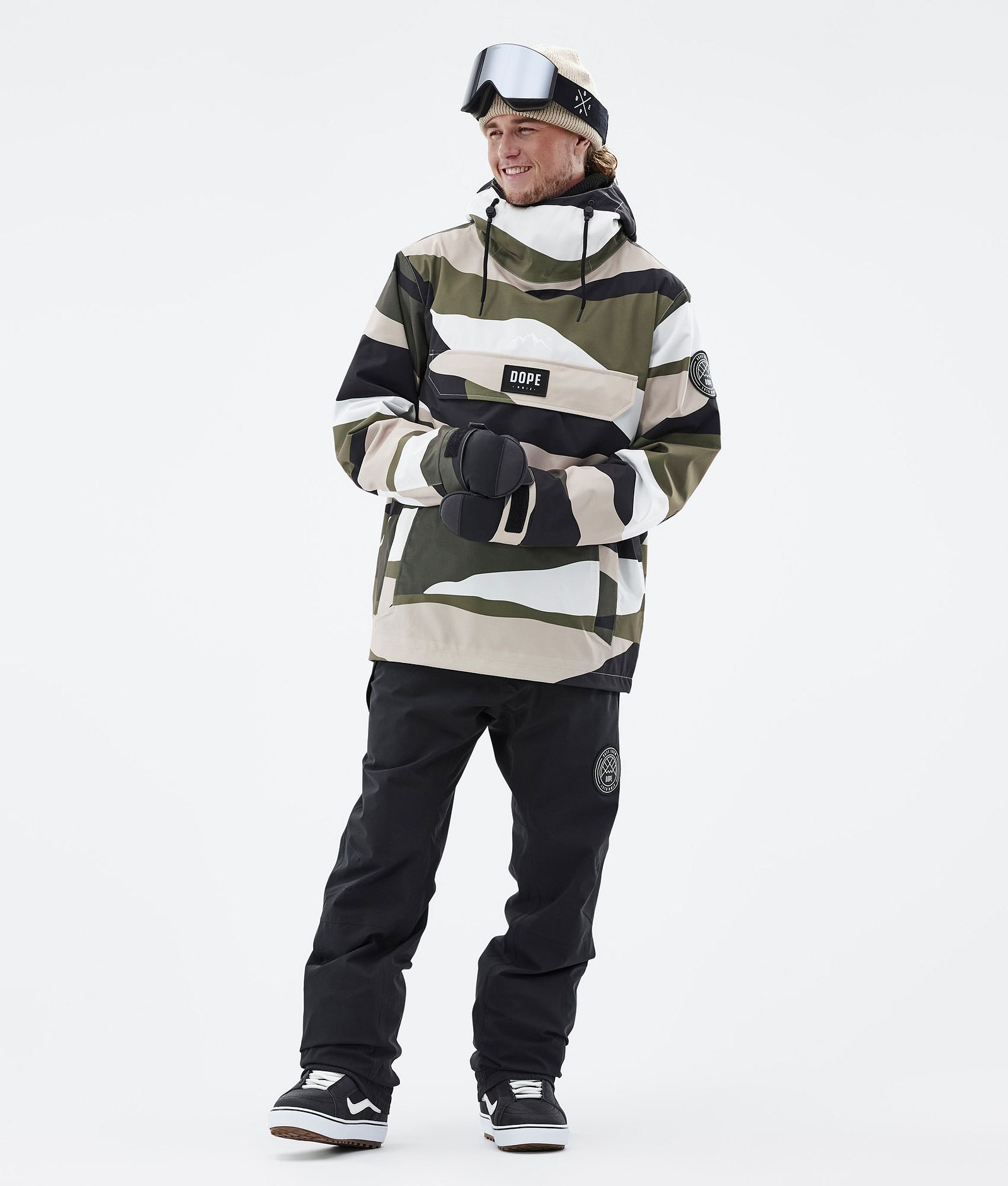 Dope Blizzard 2022 Snowboard Jacket Men Shards Sand Olive | Dopesnow.com