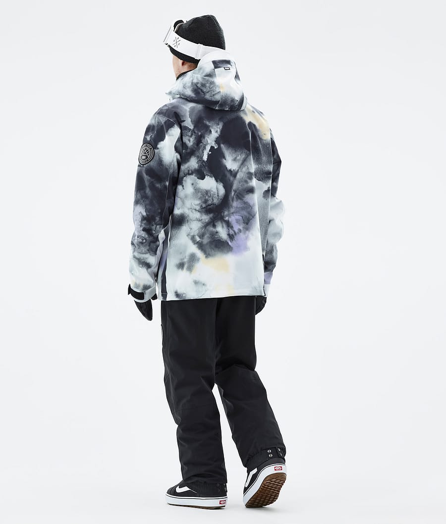 Blizzard 2022 Snowboard Jacket Men Tiedye Black Purple