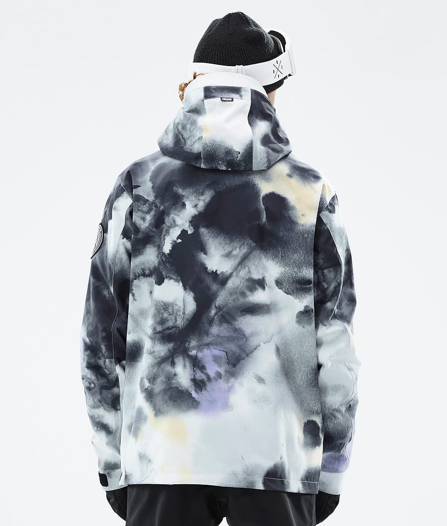 Blizzard 2022 Snowboard Jacket Men Tiedye Black Purple