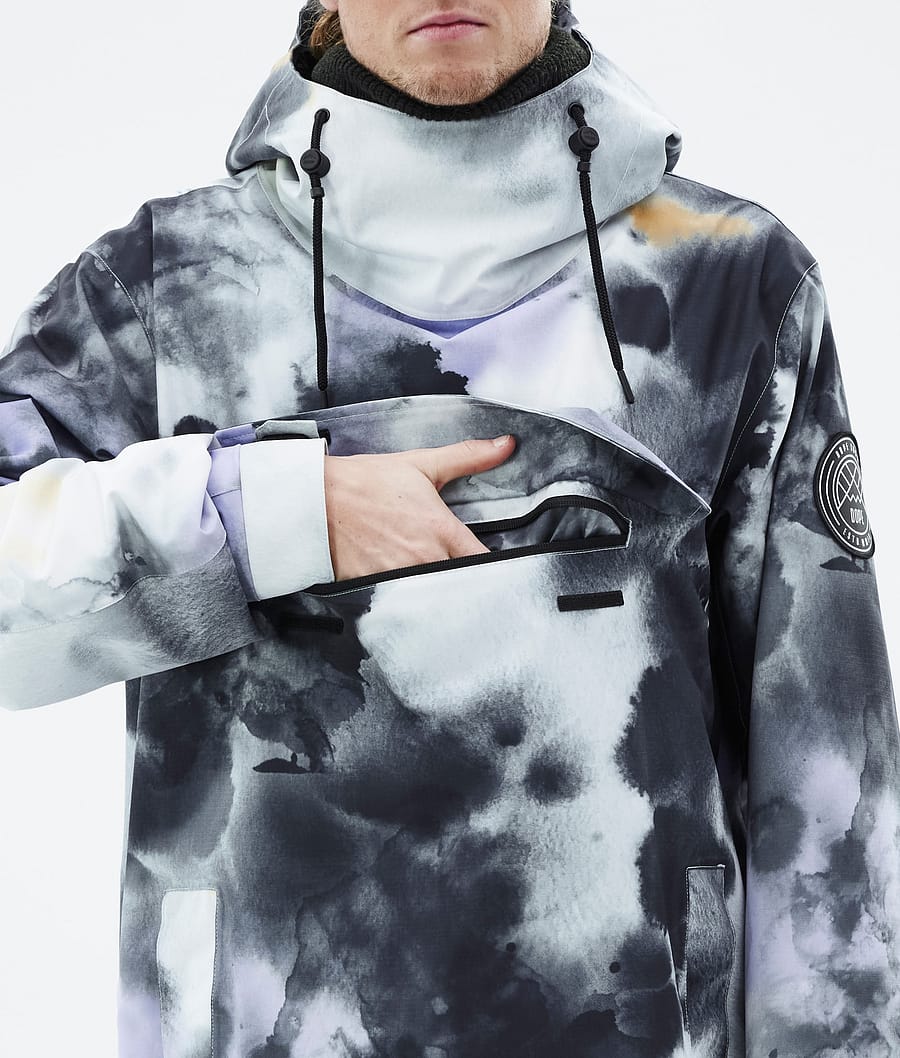 Blizzard 2022 Snowboard Jacket Men Tiedye Black Purple
