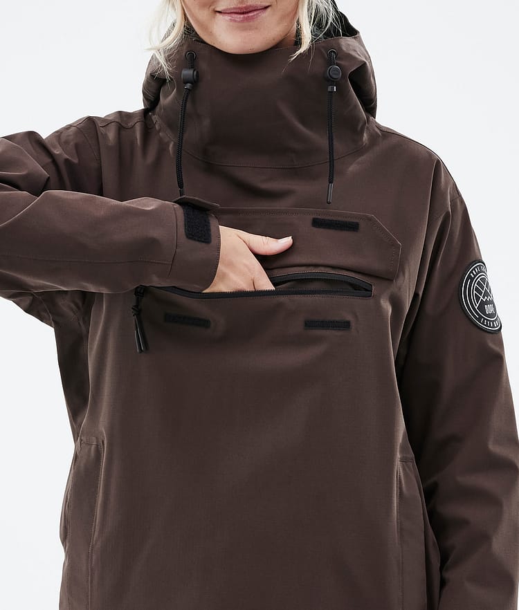 Blizzard W 2022 Bunda na Snowboard Dámské Brown, Obrázek 9 z 9