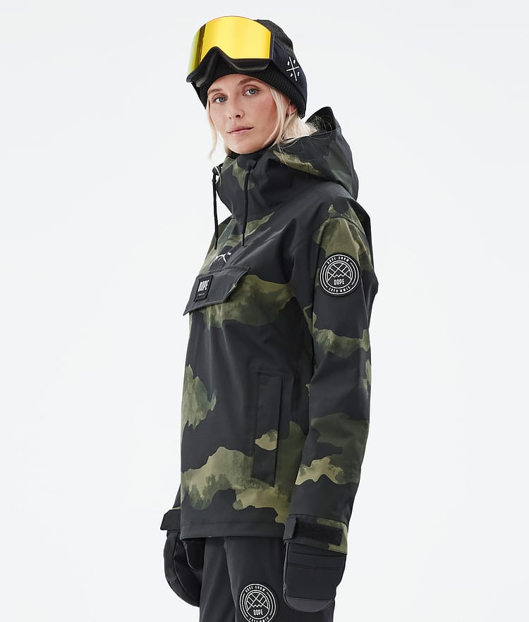 Blizzard W 2022 Bunda na Snowboard Dámské Green Camo Renewed, Obrázek 6 z 9