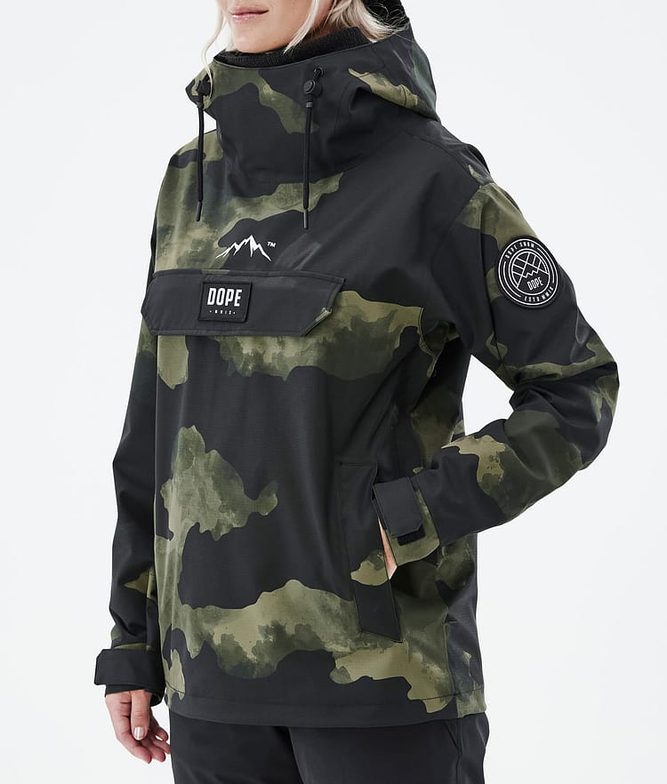Blizzard W 2022 Bunda na Snowboard Dámské Green Camo Renewed, Obrázek 8 z 9