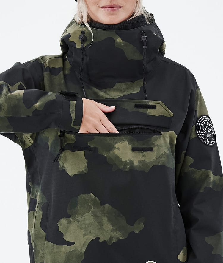 Blizzard W 2022 Kurtka Snowboardowa Kobiety Green Camo Renewed, Zdjęcie 9 z 9