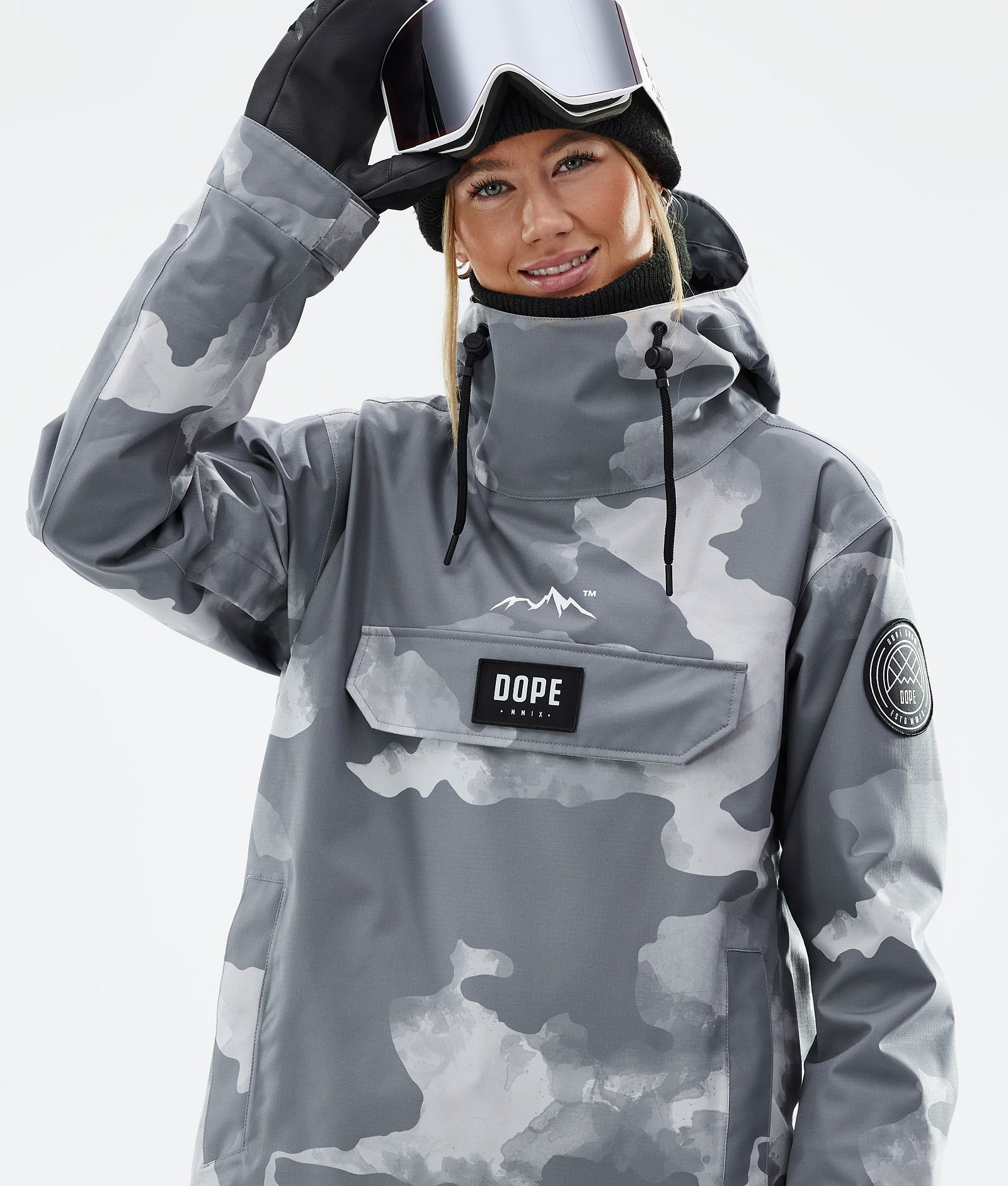 Dope Blizzard W 2022 Ski Jacket Women Stone Camo