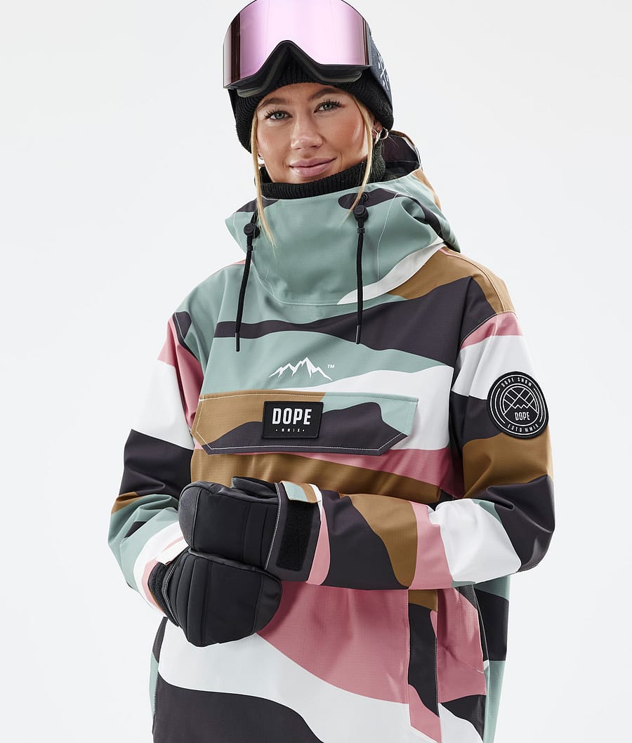 Dope Blizzard W Ski Jacket Women Shards Gold Muted Pink | Dopesnow.com