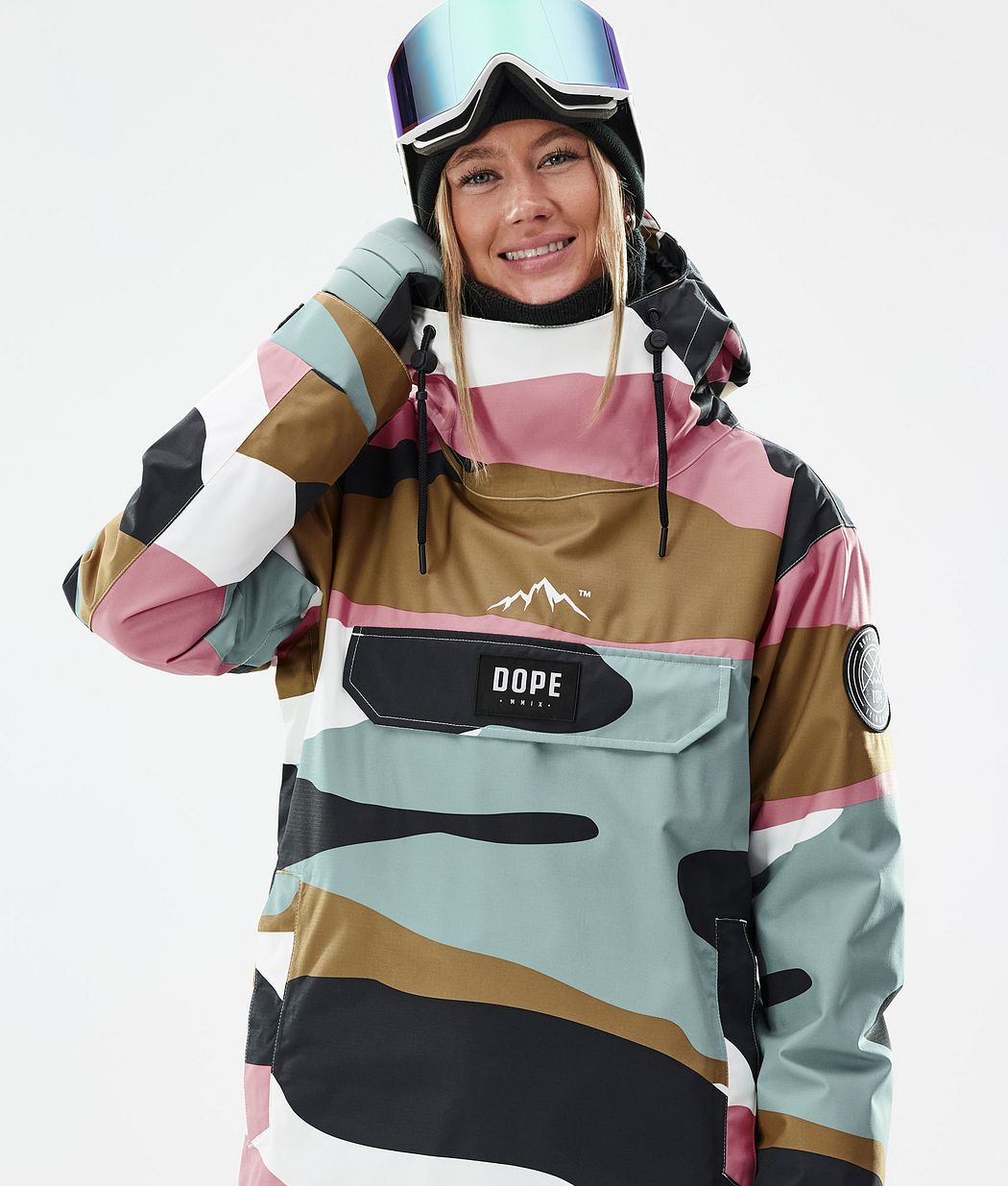 Blizzard W Bunda na Snowboard Dámské Shards Gold Muted Pink