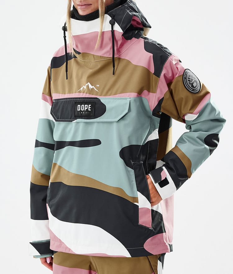 Blizzard W Snowboardjacke Damen Shards Gold Muted Pink, Bild 7 von 8