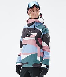 Dope Blizzard W 22 Chaqueta Snowboard Mujer Shards Light Blue Muted Pink