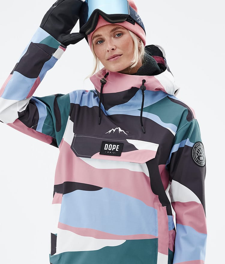 Blizzard W 2022 Snowboard Jacket Women Shards Light Blue Muted Pink Renewed, Image 2 of 9