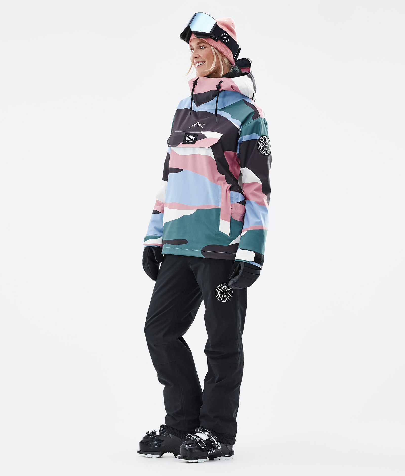 Blizzard W 2022 Ski jas Dames Shards Light Blue Muted Pink, Afbeelding 3 van 9