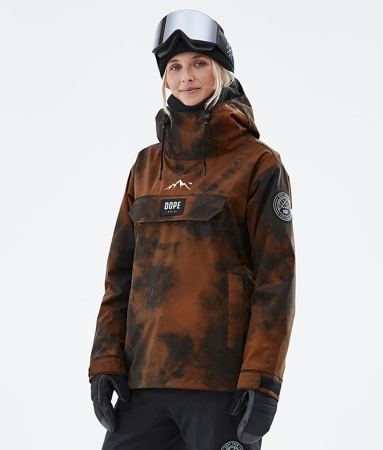 Dope Blizzard W 2022 Chaqueta Snowboard Mujer Smudge Orange - Naranja