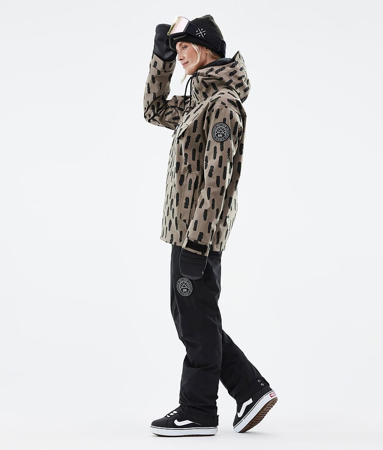 Blizzard W 2022 Bunda na Snowboard Dámské Stripes Walnut, Obrázek 4 z 9