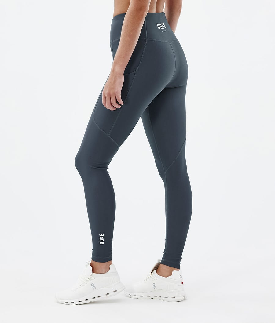 Dope Lofty Tech Leggings Women Metal Blue