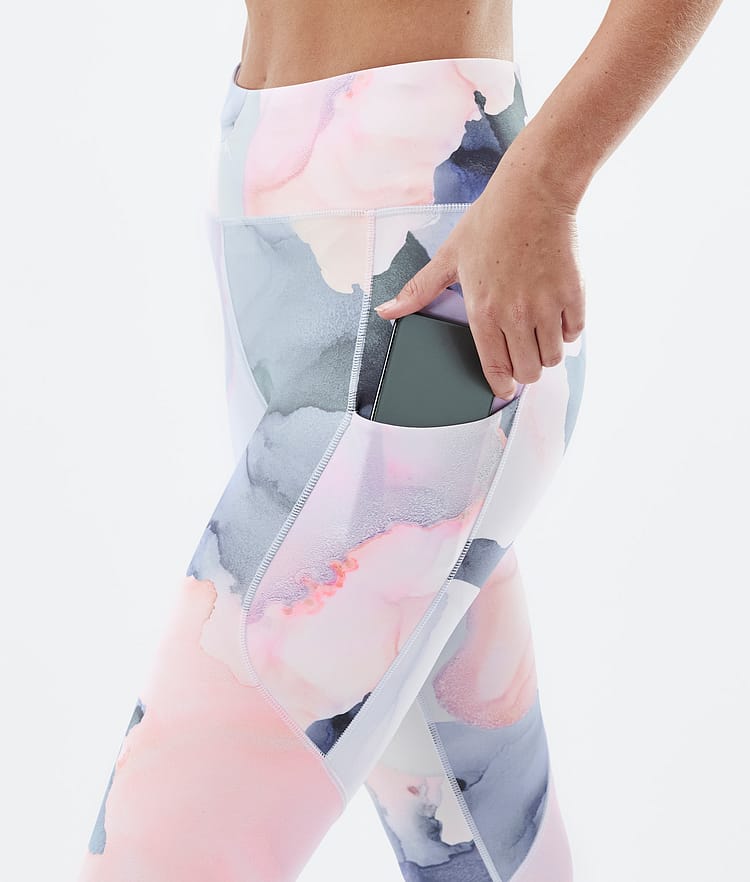 Lofty Tech Leggings Dam Blot Peach