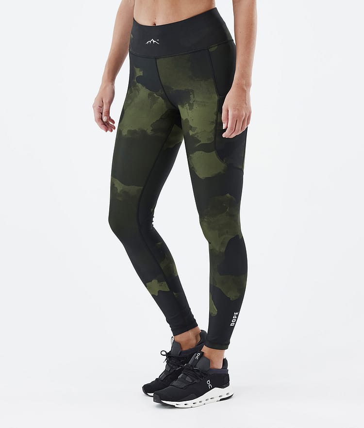 Lofty Tech Leggings Dam Green Camo, Bild 1 av 8